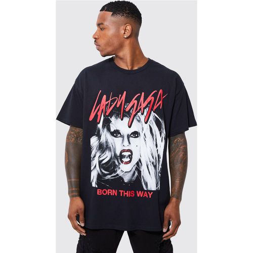T-shirt imprimé Lady Gaga - Boohooman - Modalova