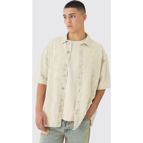 Chemise oversize délavé - S - Boohooman - Modalova