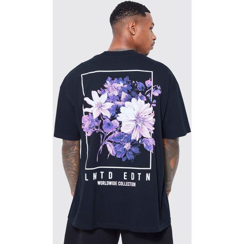 T-shirt oversize fleuri - XS - Boohooman - Modalova