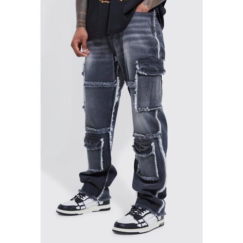 Jean cargo ample effiloché homme - 32 - Boohooman - Modalova