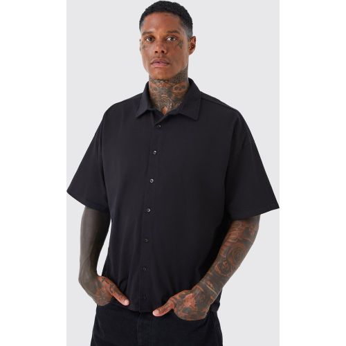 Chemise ample en jersey à manches courtes - L - Boohooman - Modalova