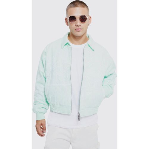 Bomber épais à broderie homme - L - Boohooman - Modalova