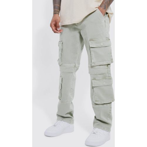 Jean cargo à poches multiples homme - 30 - Boohooman - Modalova