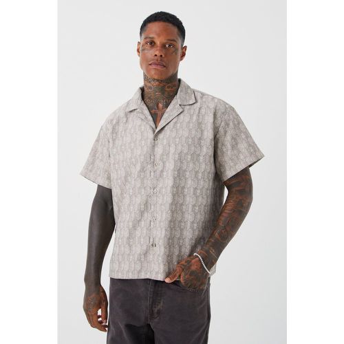 Chemise ample à imprimée géométrique - S - Boohooman - Modalova