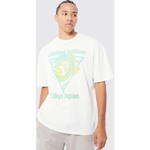 Tall - T-shirt oversize imprimé dragon - Limited Edition - Boohooman - Modalova