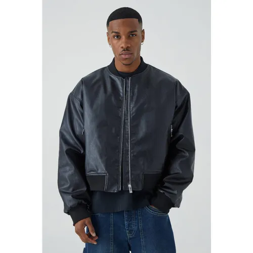 Bomber ample zippé homme - L - Boohooman - Modalova