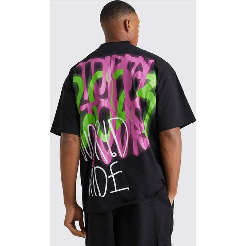 T-shirt oversize imprimé - XS - Boohooman - Modalova