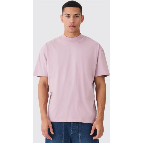 T-shirt oversize épais à col montant - S - Boohooman - Modalova