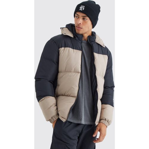 Doudoune color block matelassée - M - Boohooman - Modalova