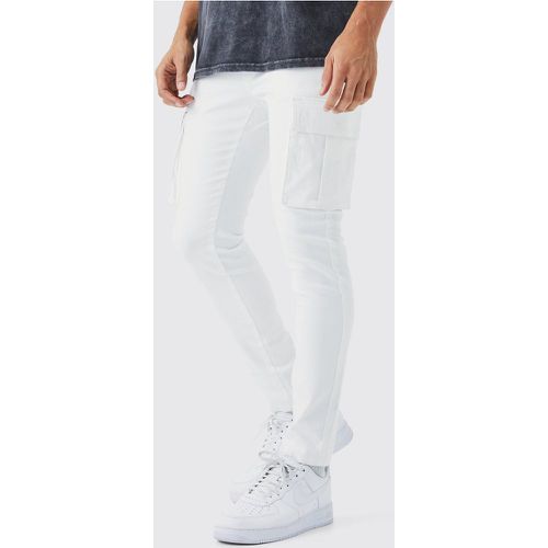 Jean cargo skinny homme - 34R - Boohooman - Modalova