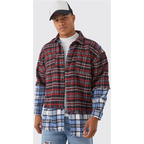 Chemise oversize à carreaux - L - Boohooman - Modalova