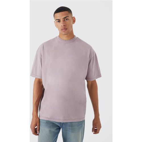 T-shirt oversize épais délavé - Boohooman - Modalova