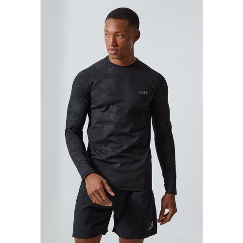 Top de sport sans coutures à imprimé camouflage - MAN Active homme - S - Boohooman - Modalova