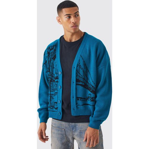 Cardigan ample imprimé - L - Boohooman - Modalova