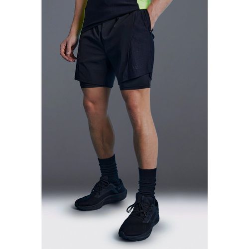 Short de sport 2 en 1 color block - MAN Active - S - Boohooman - Modalova