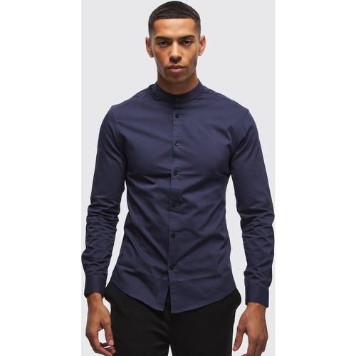 Chemise à manches longues et col rond - S - Boohooman - Modalova