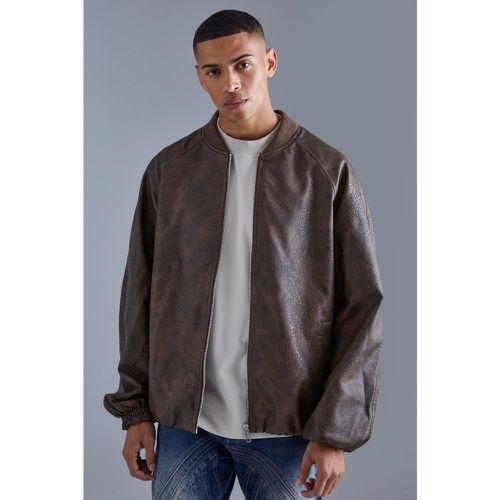 Bomber oversize à manches raglan homme - M - Boohooman - Modalova