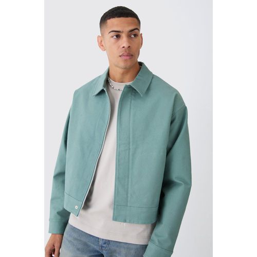 Veste Harrington oversize côtelée - M - Boohooman - Modalova