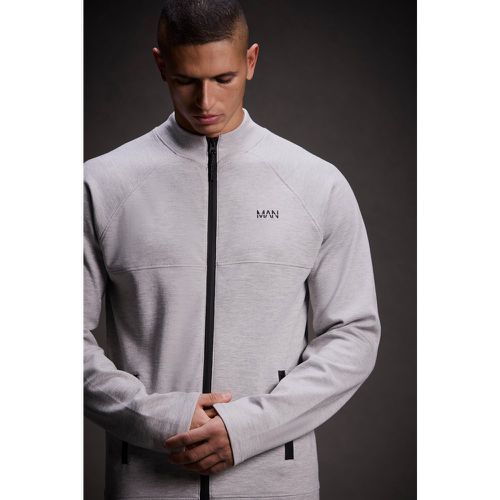 Top de sport zippé à col montant - MAN Active homme - L - Boohooman - Modalova