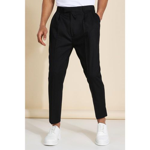 Pantalon slim court taille haute - 28 - Boohooman - Modalova