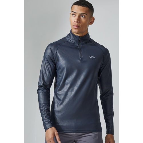 Top de sport cintré zippé imprimé - MAN Active homme - L - Boohooman - Modalova