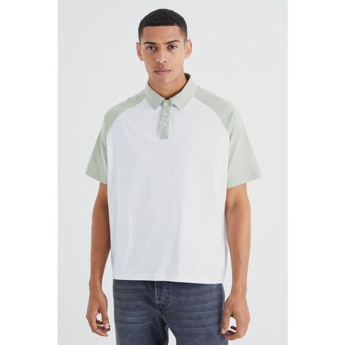 Polo oversize à manches raglan - S - Boohooman - Modalova