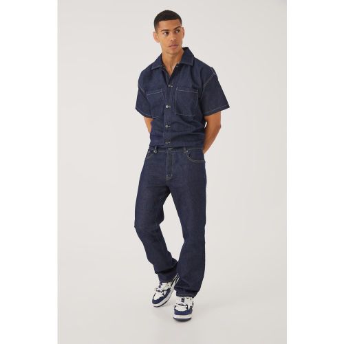 Combinaison ample en jean - S - Boohooman - Modalova