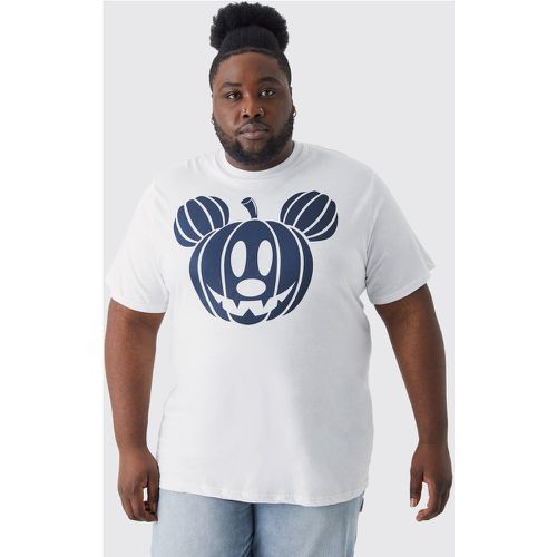 Grande taille - T-shirt à imprimé Mickey citrouille - - XXXL - Boohooman - Modalova