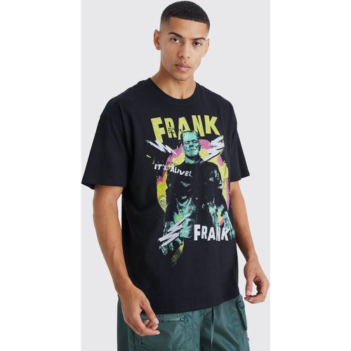 T-shirt oversize à imprimé Frankenstein - Boohooman - Modalova
