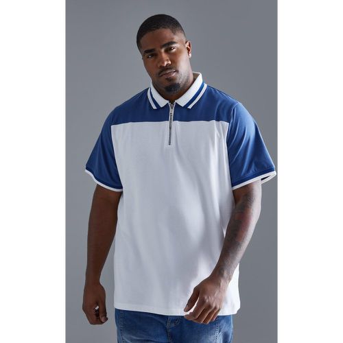 Grande taille - Polo color block - XXXL - Boohooman - Modalova