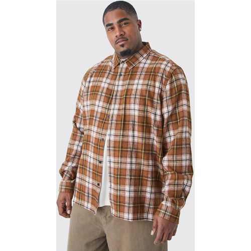 Grande taille - Surchemise à carreaux - XXXXL - Boohooman - Modalova