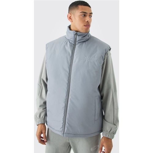 Veste oversize matelassée à col montant - XS - Boohooman - Modalova