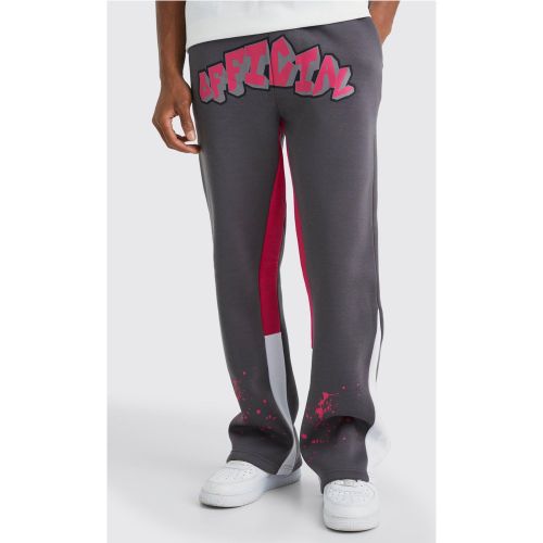Jogging à taches de peinture - Official - M - Boohooman - Modalova