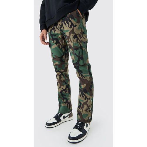 Pantalon cargo slim à imprimé camouflage - 28 - Boohooman - Modalova