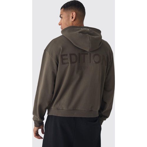 Sweat à capuche oversize zippé épais - XL - Boohooman - Modalova