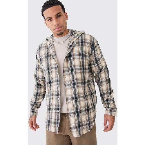 Chemise oversize à carreaux et manches longues - S - Boohooman - Modalova