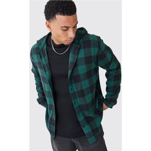 Chemise oversize à carreaux et manches longues - M - Boohooman - Modalova