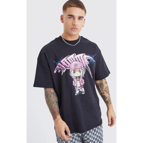 T-shirt oversize imprimé - XS - Boohooman - Modalova