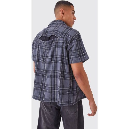 Chemise oversize à carreaux et manches courtes - L - Boohooman - Modalova