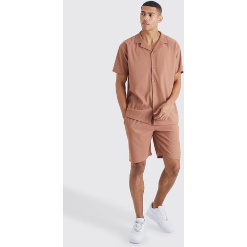 Ensemble oversize avec chemise à manches courtes et short - M - Boohooman - Modalova