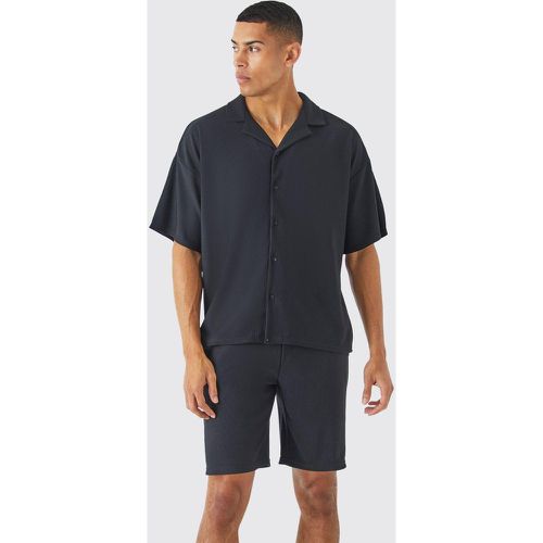 Ensemble côtelé à manches courtes et short - S - Boohooman - Modalova