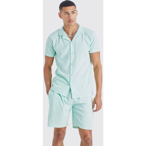 Ensemble côtelé à manches courtes et short - XL - Boohooman - Modalova