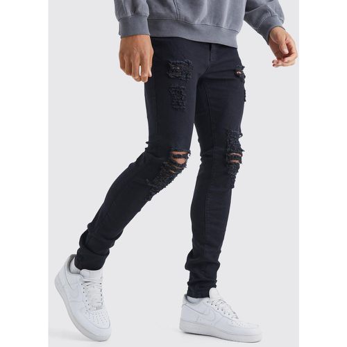 Tall - Jean skinny entièrement déchiré - 32 - Boohooman - Modalova