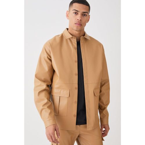 Chemise oversize utilitaire à manches longues - L - Boohooman - Modalova