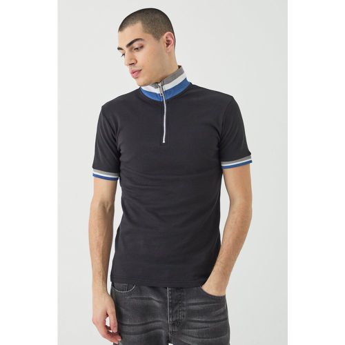 Polo moulant à bandes latérales - XS - Boohooman - Modalova