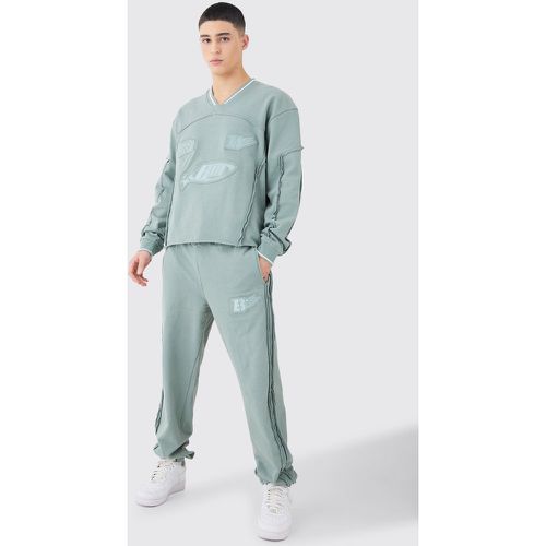 Survêtement oversize côtelé - L - Boohooman - Modalova