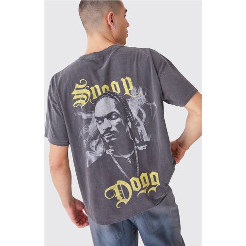 T-shirt oversize surteint à imprimé Snoop Dogg - Boohooman - Modalova