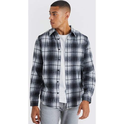 Chemise en flanelle à carreaux et manches longues - M - Boohooman - Modalova
