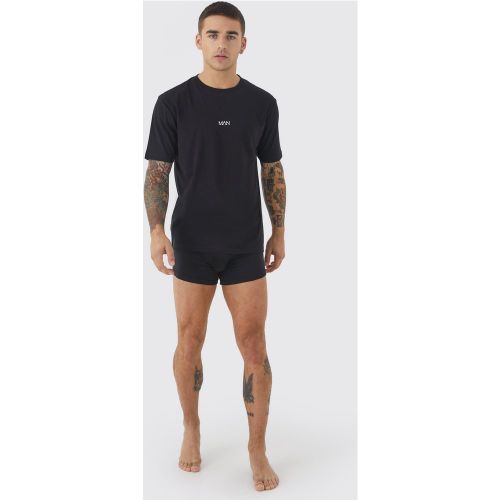 Ensemble confort avec t-shirt et boxer - MAN homme - L - Boohooman - Modalova