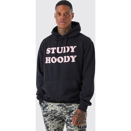 Sweat à capuche oversize à slogan Student - XS - Boohooman - Modalova